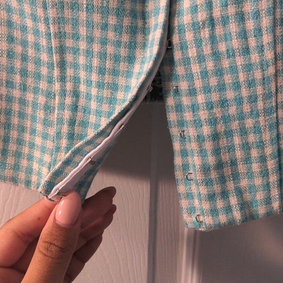 Zara Gingham Corset Inspired Top - Picture 3 of 7